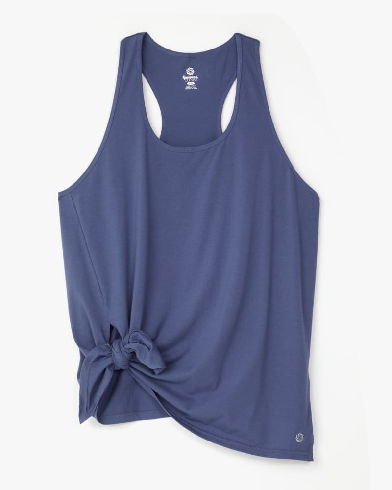 Front of plus size Kehlani Side Knot Tank by Rainbeau Curves | Dia&Co | dia_product_style_image_id:149678
